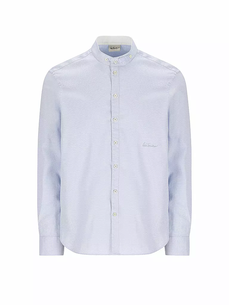 LUIS TRENKER | Camicia tradizionale LUBERNET STRUTTURA | Blu chiaro