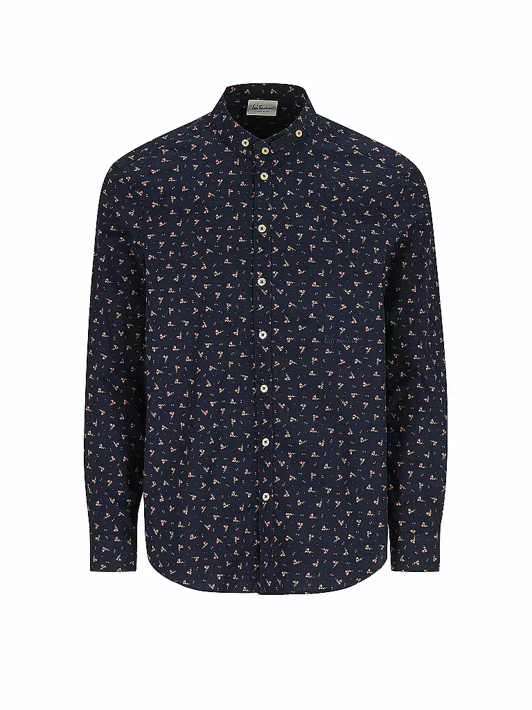 LUIS TRENKER | Camicia tradizionale LUBERNET | Blu scuro