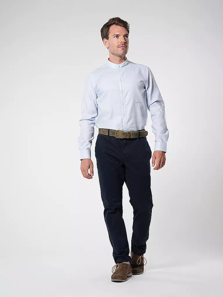 LUIS TRENKER | Camicia tradizionale LUBERNET | Blu chiaro