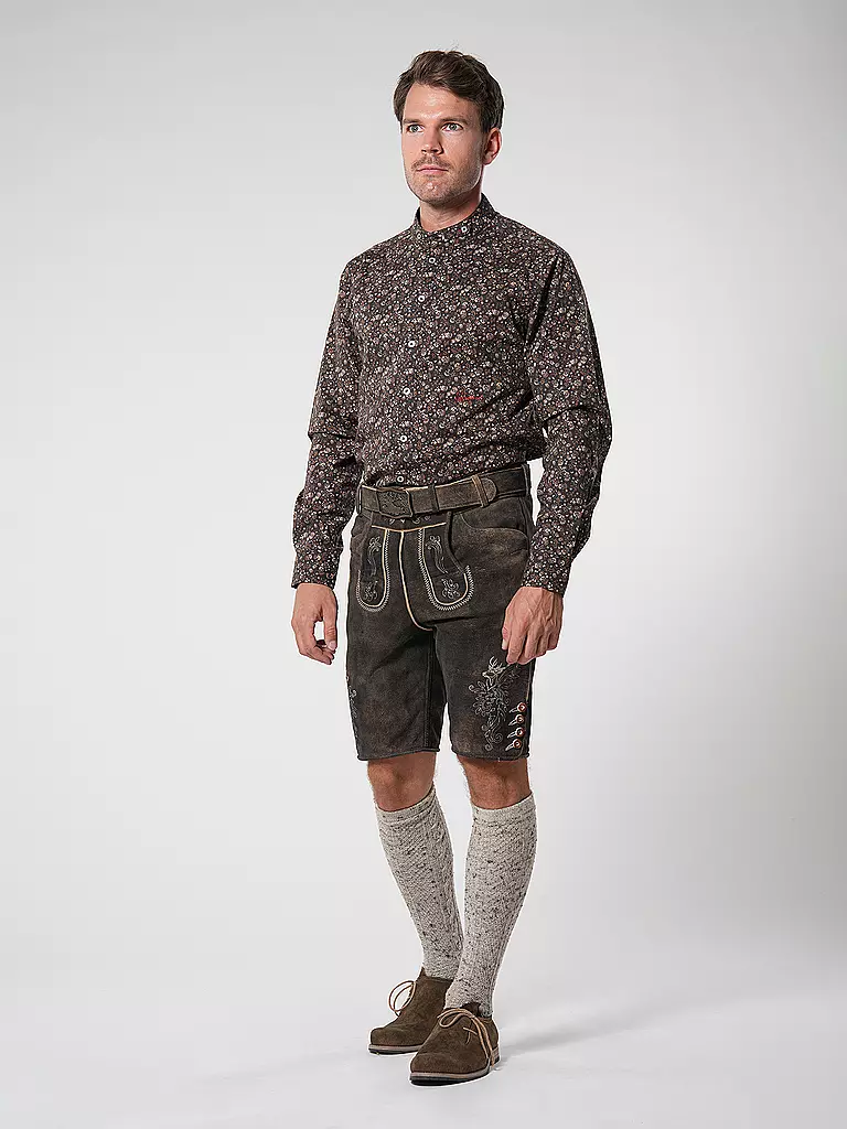 LUIS TRENKER | Camicia tradizionale LUBERNET | Marrone