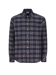 LUIS TRENKER | Camicia tradizionale LUBODO | Blu scuro