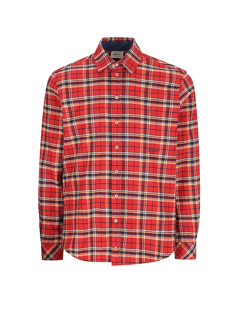LUIS TRENKER | Camicia tradizionale LUBODO | Rosso