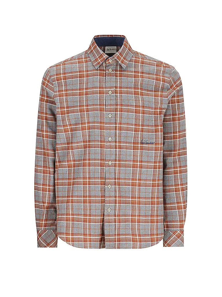 LUIS TRENKER | Camicia tradizionale LUBODO | Grigio chiaro