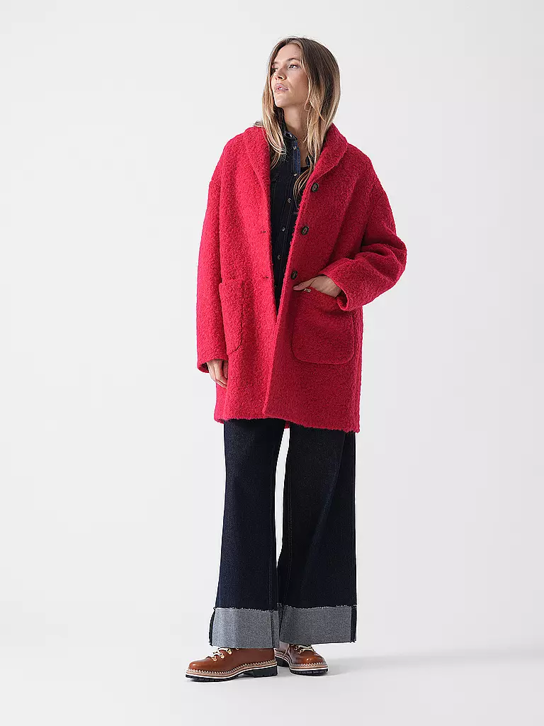 LUIS TRENKER | Cappotto di lana LUGEMMA | Rosso