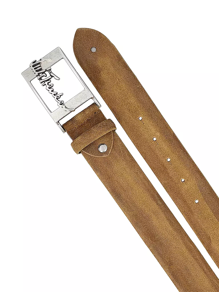 LUIS TRENKER | Cintura in pelle LUFRANCO | Marrone chiaro