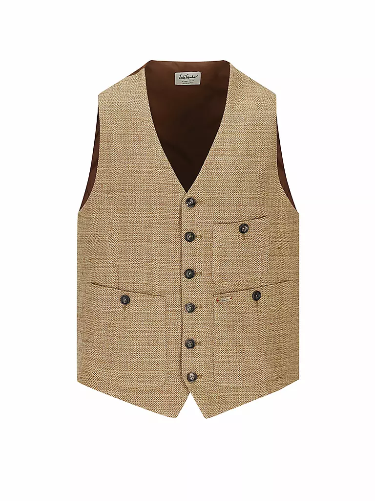 LUIS TRENKER | Gilet tradizionale LUSEBA | Cammello