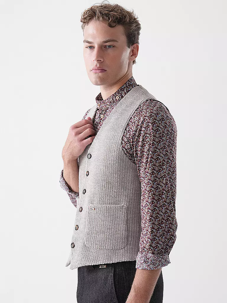 LUIS TRENKER | Gilet tradizionale LUSEBA | Marrone chiaro