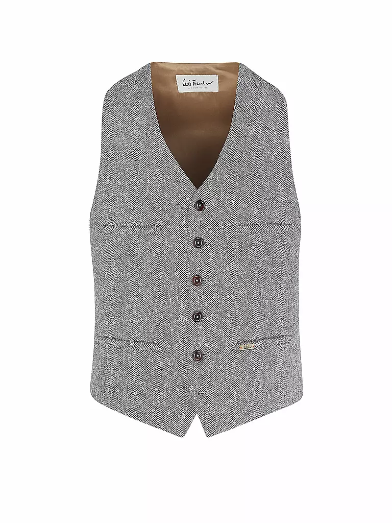 LUIS TRENKER | Gilet tradizionale LUSEBASTIAN | Grigio chiaro