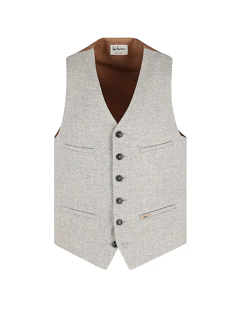 LUIS TRENKER | Gilet tradizionale LUSEBASTIAN | Grigio chiaro