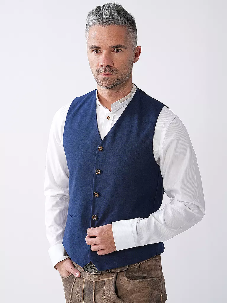 LUIS TRENKER | Gilet tradizionale LUSELIM | Blu