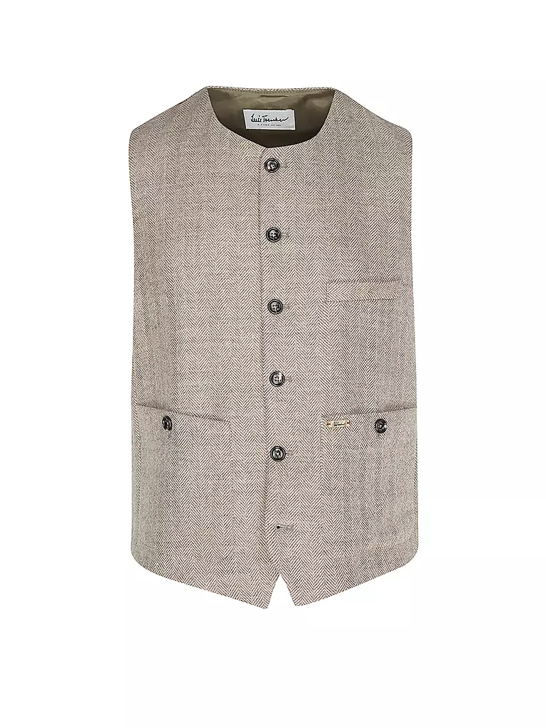 LUIS TRENKER | Gilet tradizionale LUSVEN | Marrone chiaro
