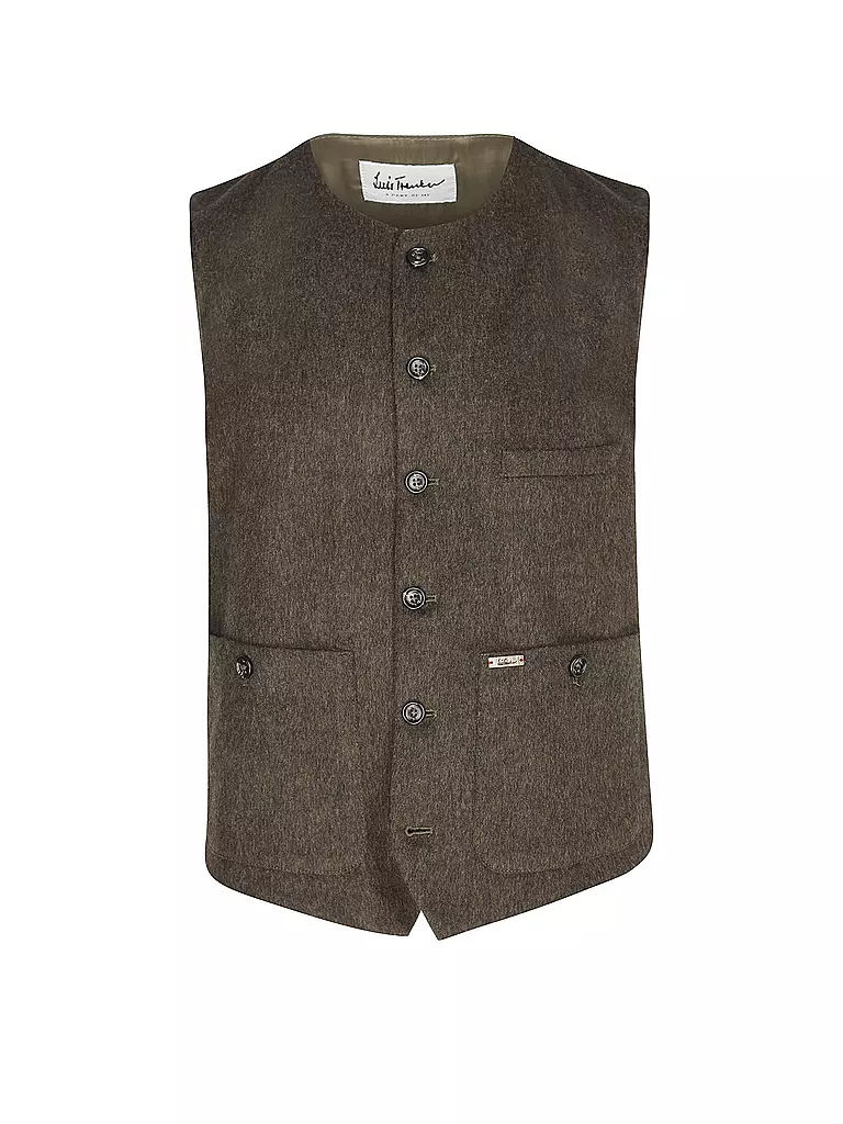 LUIS TRENKER | Gilet tradizionale | Oliva