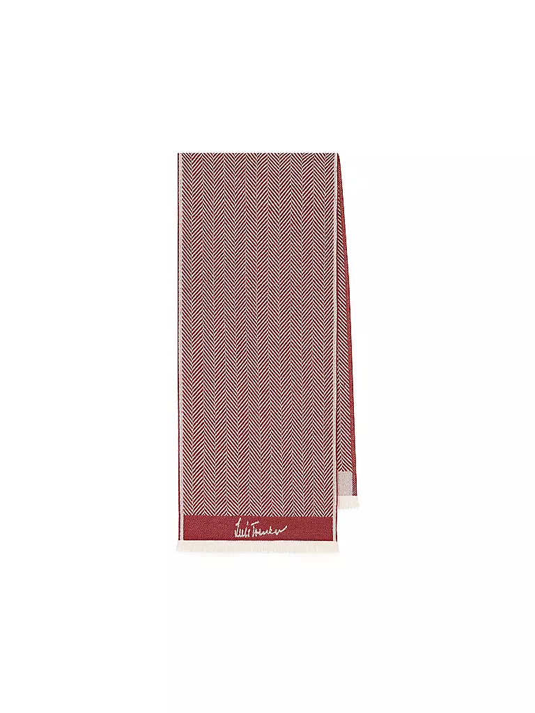 LUIS TRENKER | Sciarpa tradizionale LUFABI | Rosso scuro