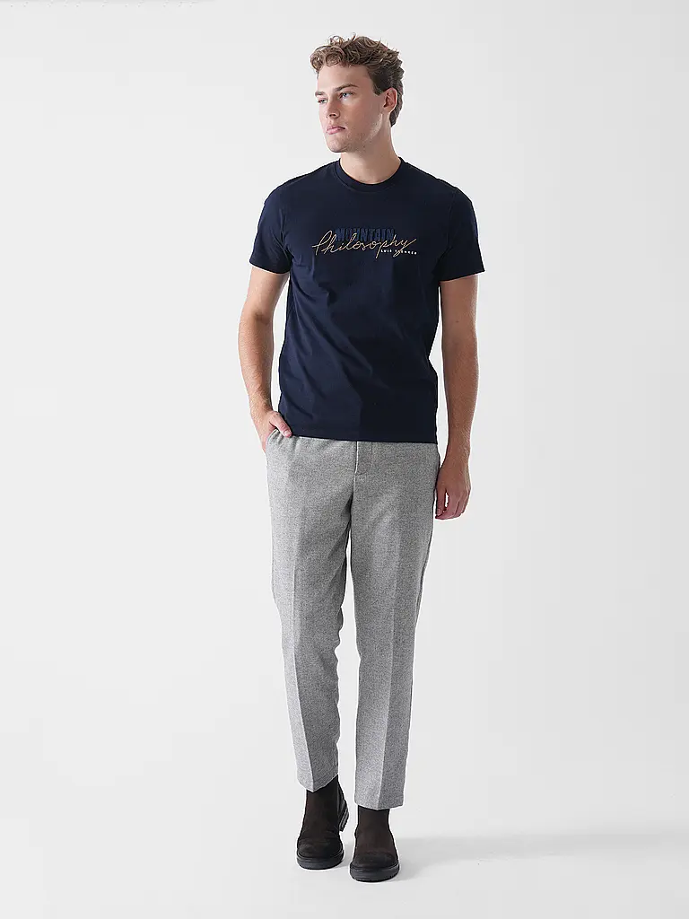 LUIS TRENKER | T-Shirt PHILOSOPHIST | Blu scuro