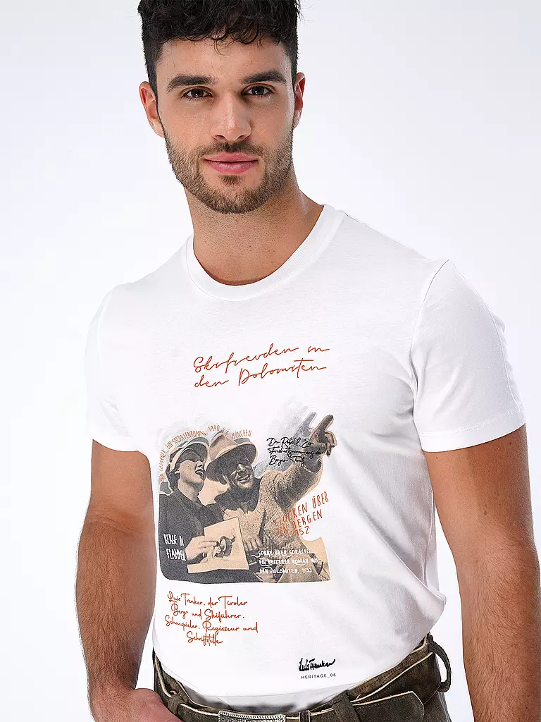 LUIS TRENKER | Trachtenshirt LULUIS  | Bianco