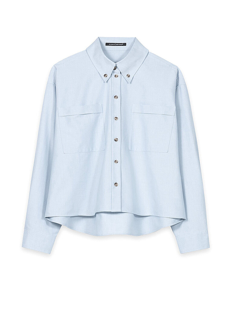 Camicia a blusa azzurro 34