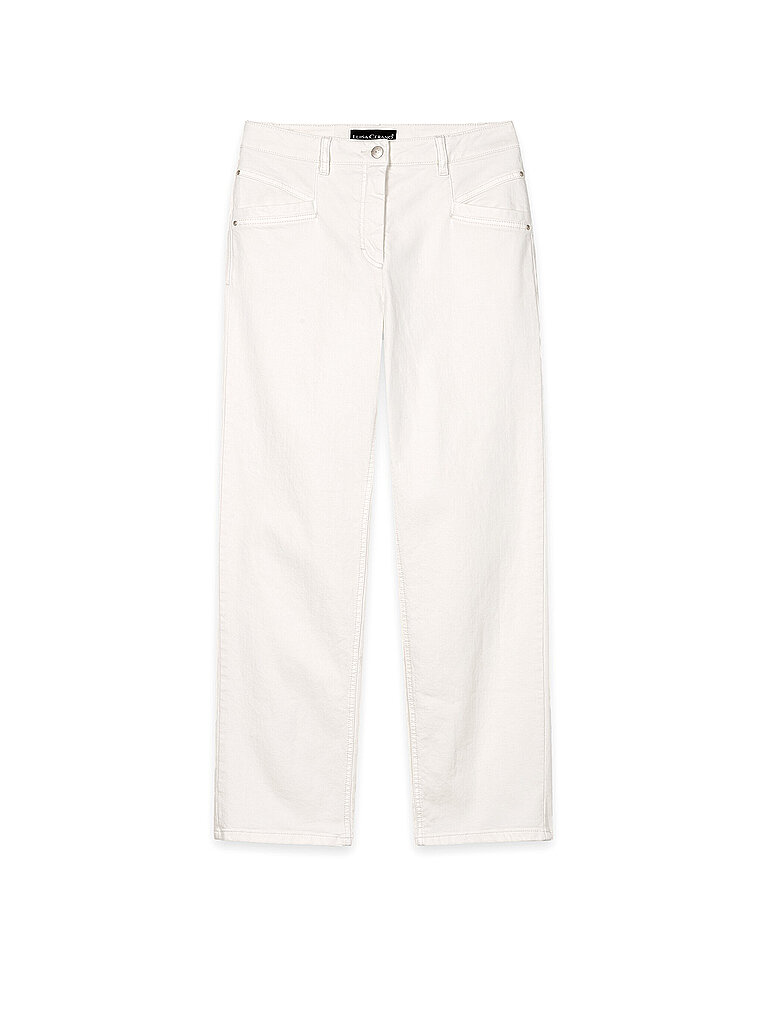 Jeans dal taglio dritto crema 40