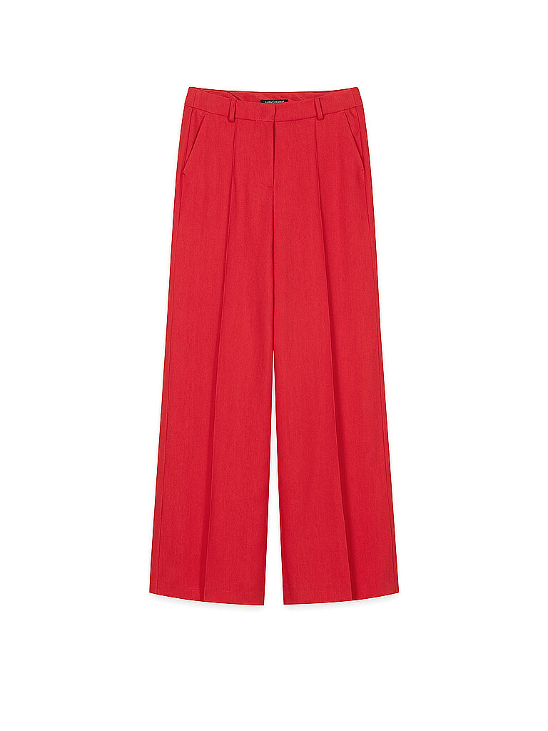 Pantaloni a gamba larga rosso 42