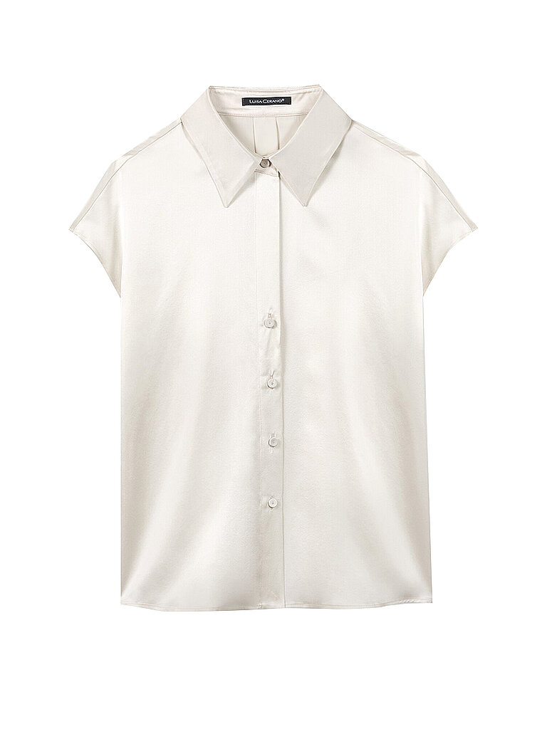 Luisa Cerano Top di seta crema 44