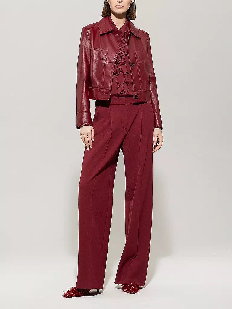 LUISA CERANO | Giacca di pelle | Rosso