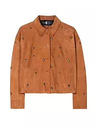 LUISA CERANO | Giacca in pelle | Arancione
