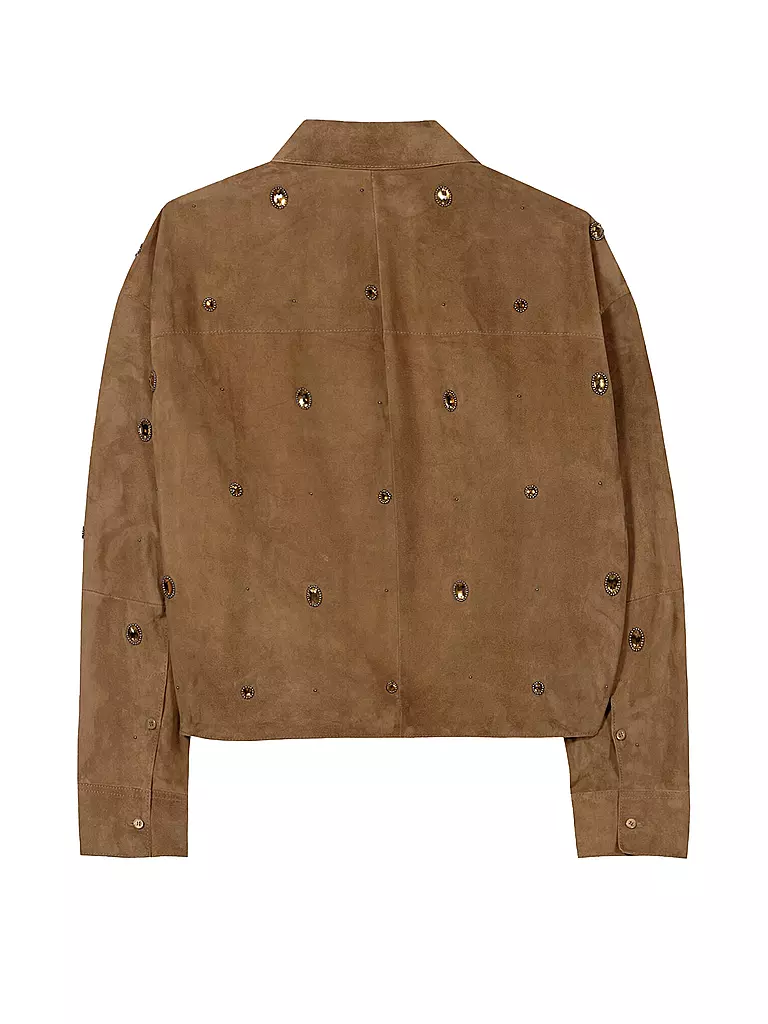 LUISA CERANO | Giacca in pelle | Marrone