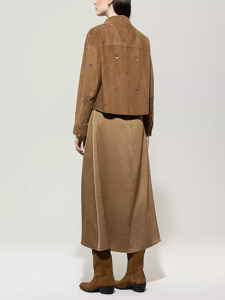 LUISA CERANO | Giacca in pelle | Marrone
