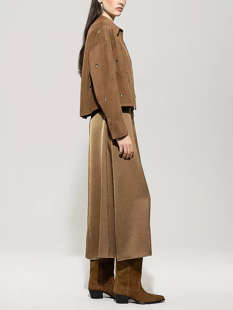 LUISA CERANO | Giacca in pelle | Marrone
