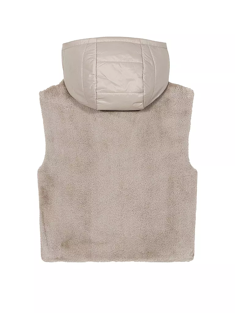 LUISA CERANO | Gilet effetto pelliccia | Beige