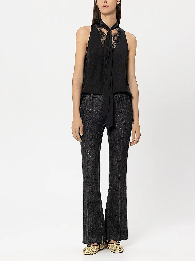 LUISA CERANO | Jeans Flared Fit | Nero