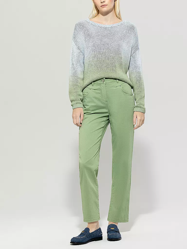 LUISA CERANO | Jeans Straight Fit 7/8 | Verde