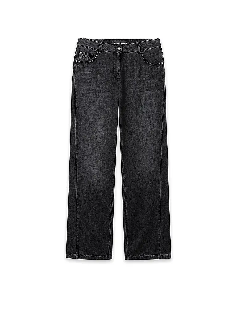 LUISA CERANO | Jeans Wide Leg | Nero