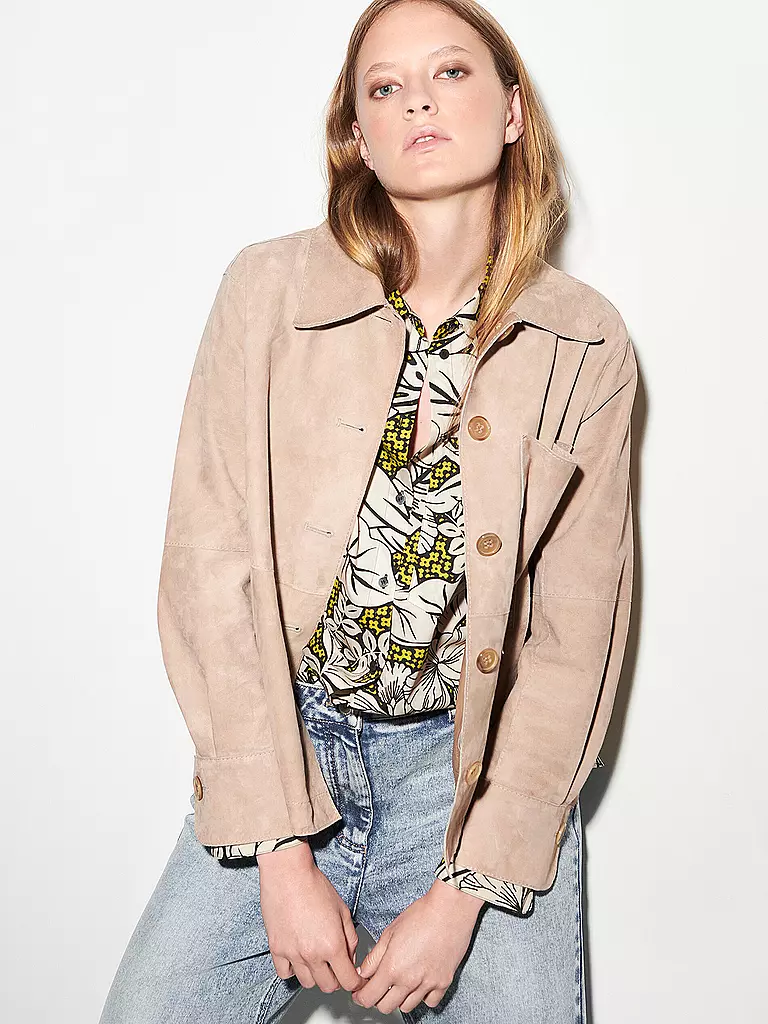 LUISA CERANO | Lederjacke  | Beige