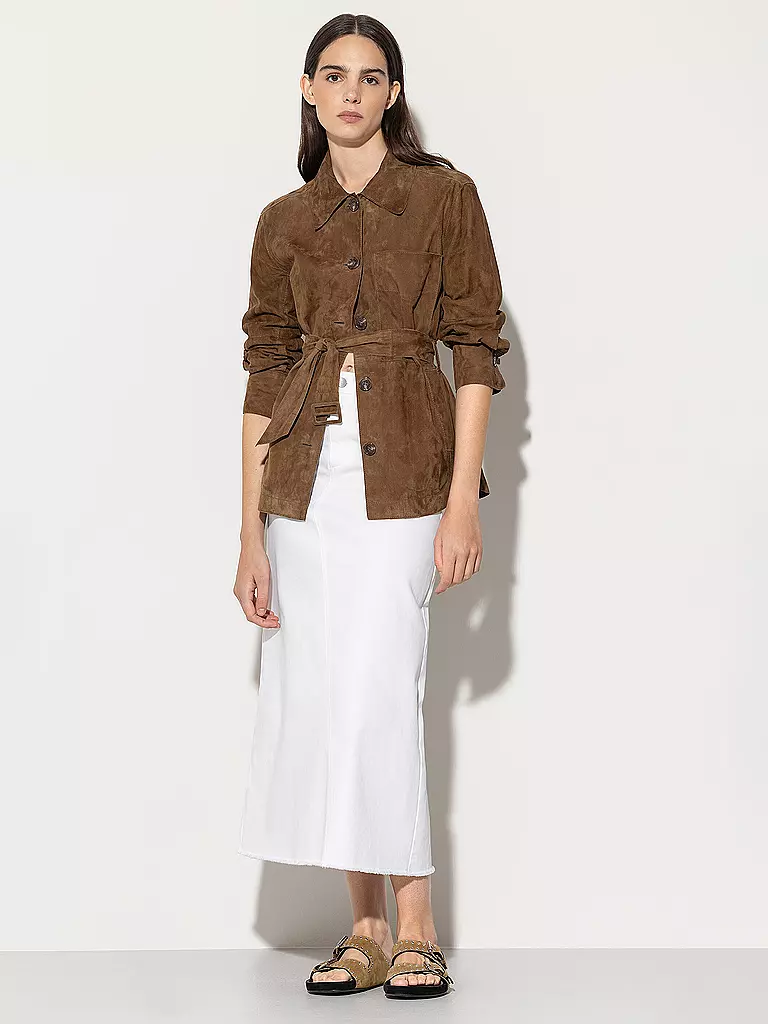 LUISA CERANO | Lederjacke | Marrone