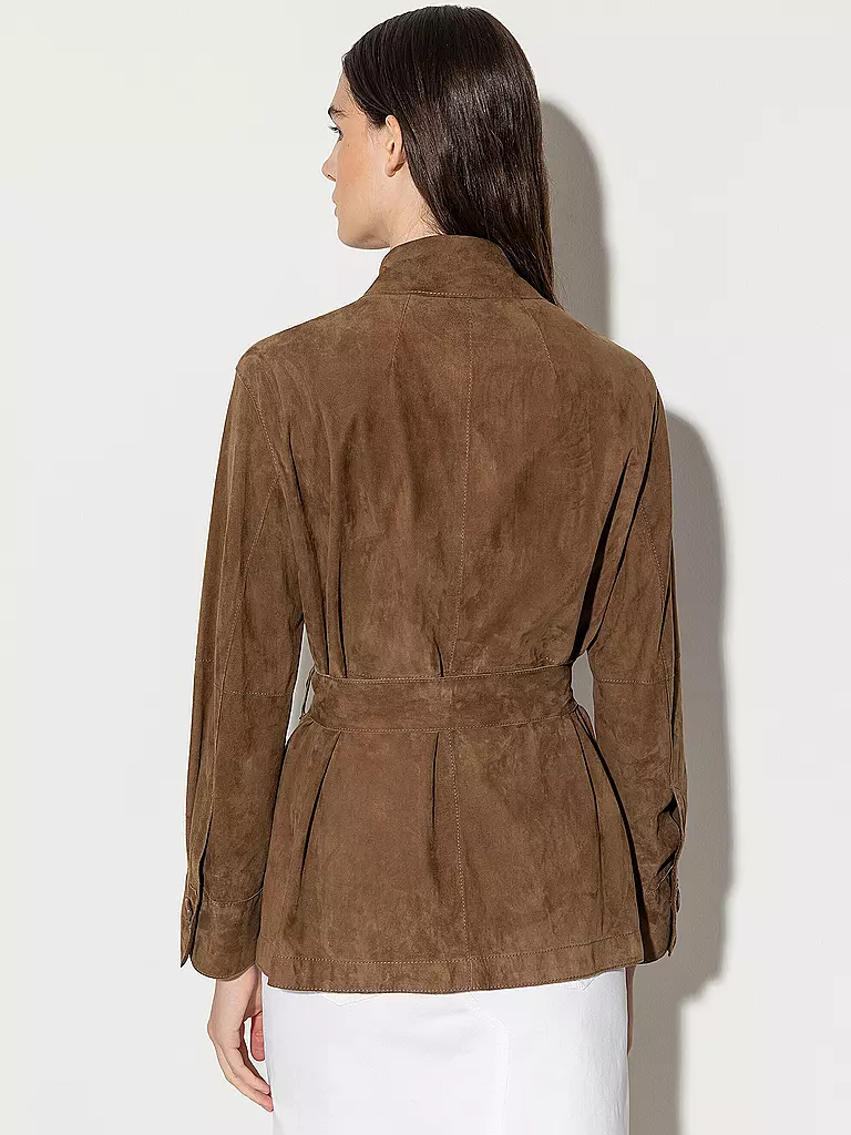 LUISA CERANO | Lederjacke | Marrone