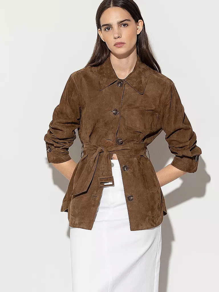 LUISA CERANO | Lederjacke | Marrone