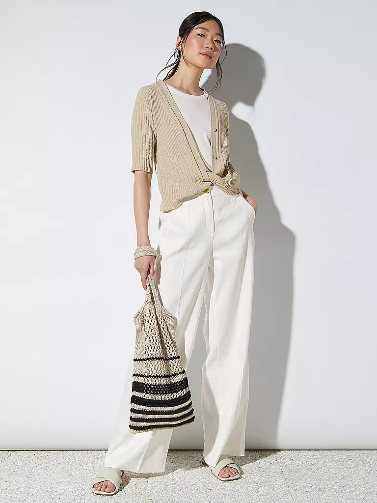 LUISA CERANO | Leinenhose | Bianco