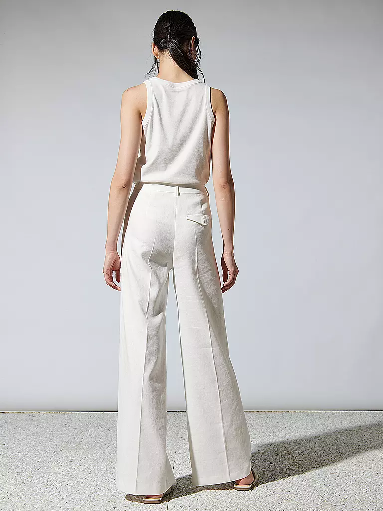 LUISA CERANO | Leinenhose | Bianco