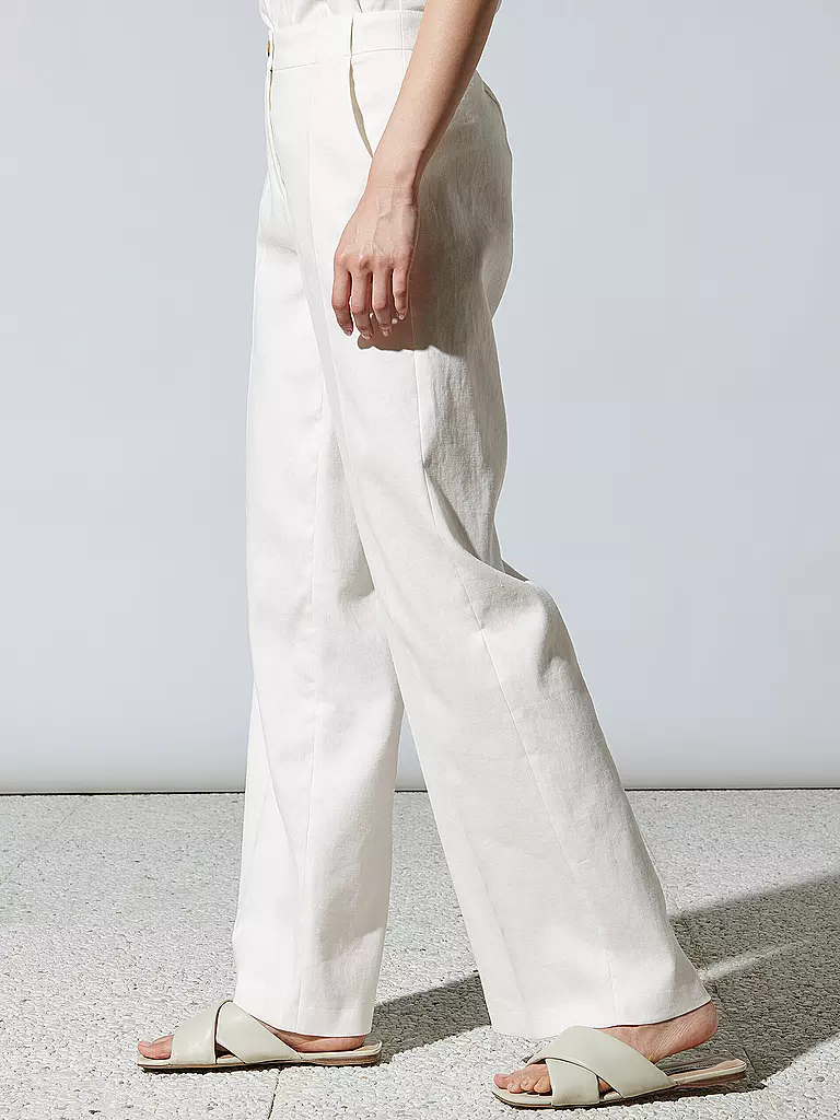 LUISA CERANO | Leinenhose | Bianco