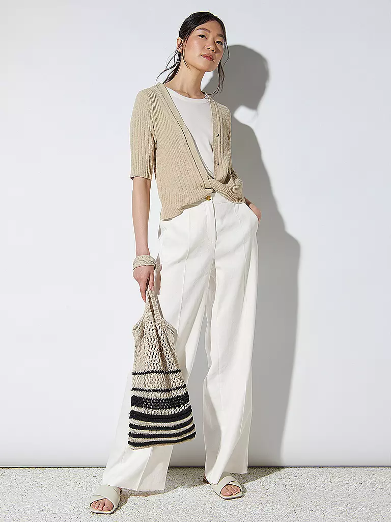 LUISA CERANO | Leinenhose | Bianco