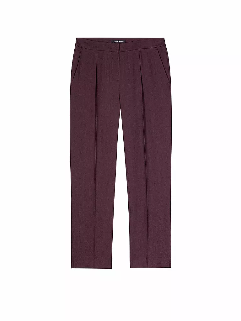 LUISA CERANO | Pantaloni business 7/8 | Rosso scuro