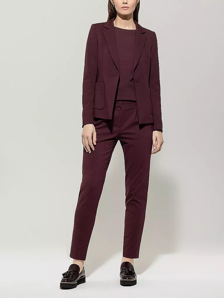LUISA CERANO | Pantaloni business 7/8 | Rosso scuro