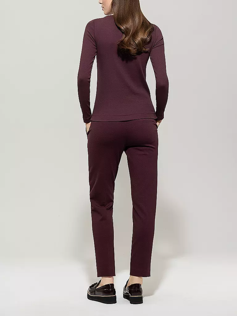 LUISA CERANO | Pantaloni business 7/8 | Rosso scuro