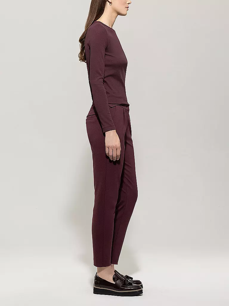 LUISA CERANO | Pantaloni business 7/8 | Rosso scuro