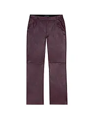 LUISA CERANO | Pantaloni in pelle | Rosso scuro