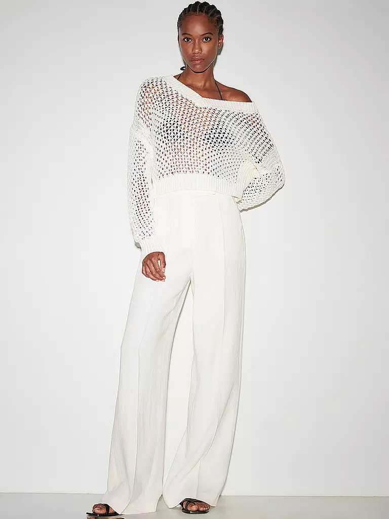 LUISA CERANO | Pantaloni Marlene | Bianco