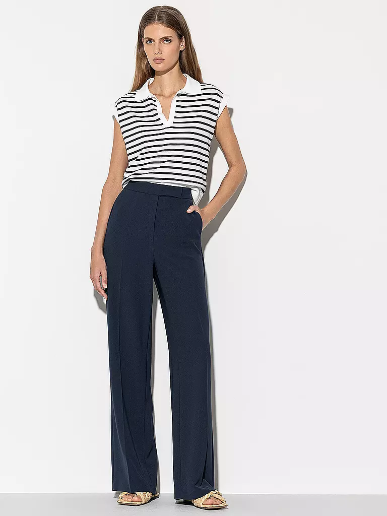 LUISA CERANO | Pantaloni Marlene | Blu scuro