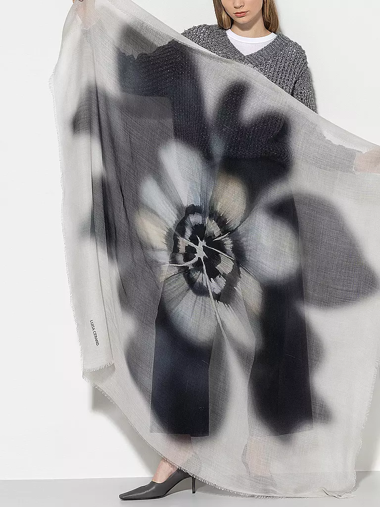 LUISA CERANO | Sciarpa | Grigio chiaro