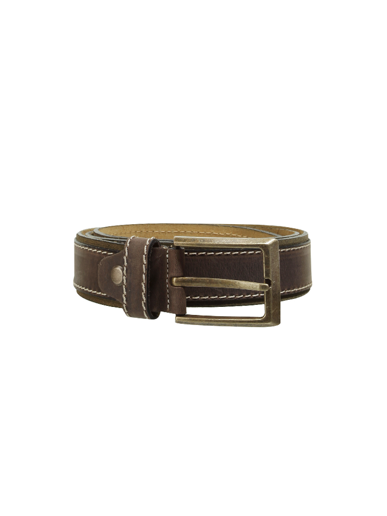 Cintura in pelle marrone 90