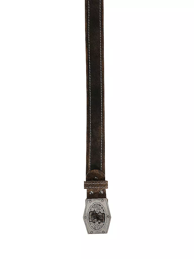 LUISE STEINER | Cintura in pelle tradizionale GOSAU | Marrone